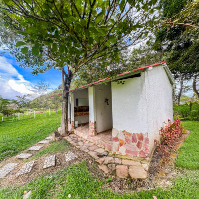 Baño cabañas triangulares