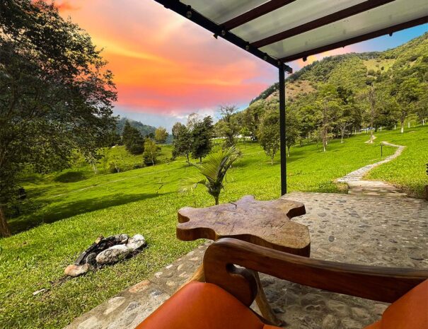 Vista cabaña Premium